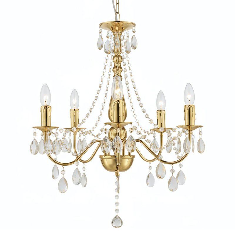 PENDANT CEILING LAMP TOOLIGHT EBT015-5CP GOLD