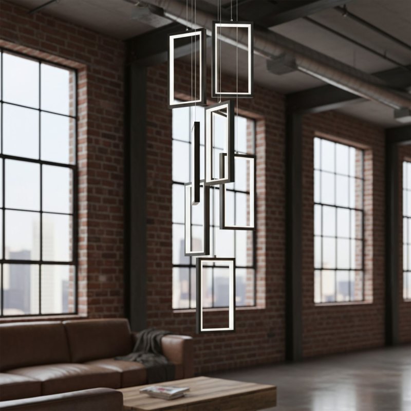 PENDANT CEILING LAMP TOOLIGHT LHJ089-7CP BLACK WHITE