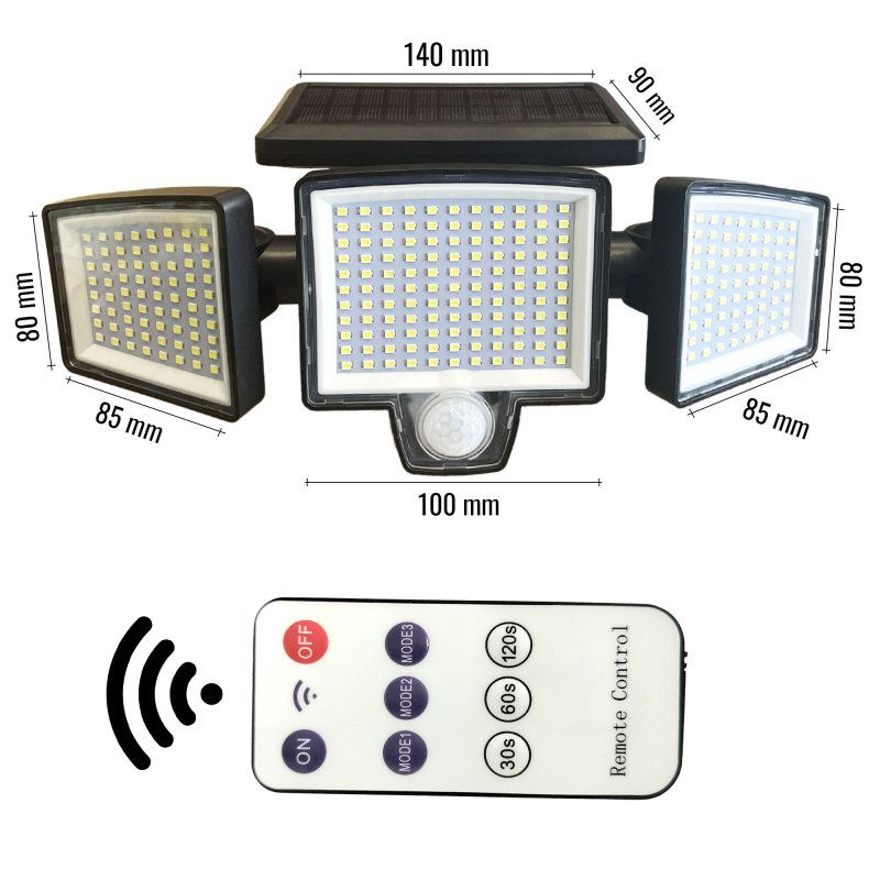 Solar LED lamp Garden TUTUMI P60262 Motion sensor