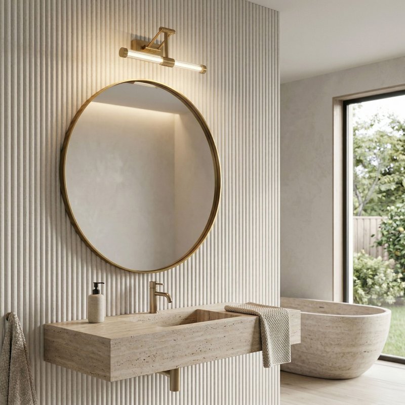 WALL LAMP REA APP1899-1W BRUSH GOLD