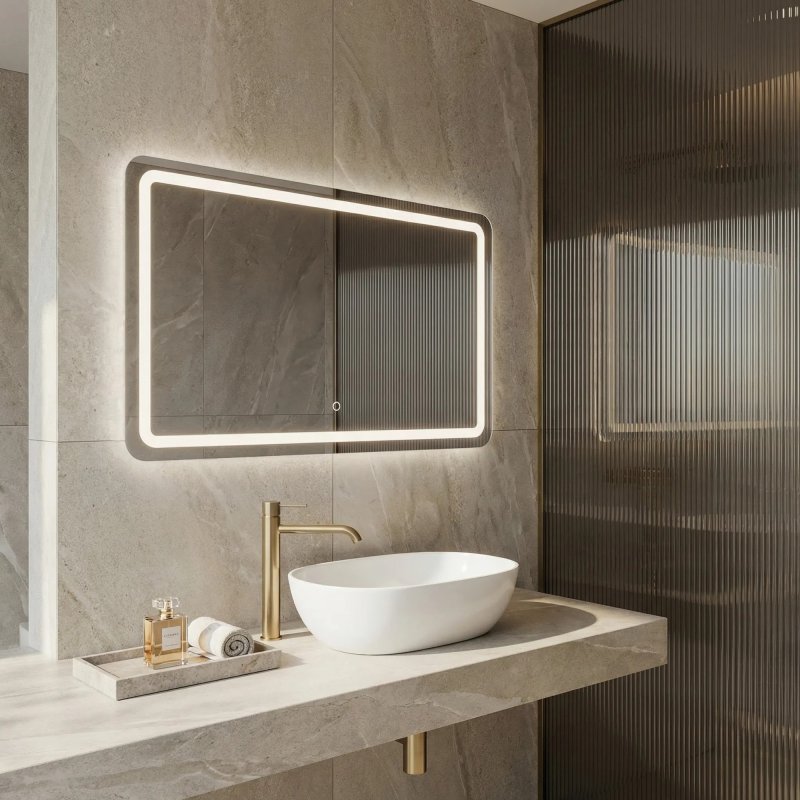 Mirror Rea Edit 100X60 Led Transparent