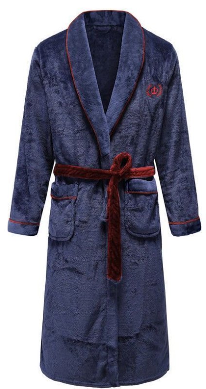 Bathrobe Roger Navy Red Men XL