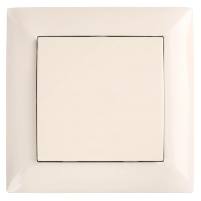 Toolight Single Switch With Frame Oste Jnh006-w Beige