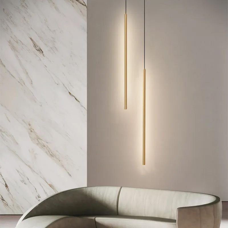 Pendant LED Lamp TOOLIGHT APP1414-C Gold 100cm