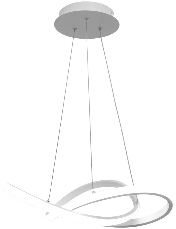 Pendant LED Lamp TOOLIGHT APP392-CP Modern Ring White + remote control 1-light point 40W 44,5x44,5x9cm