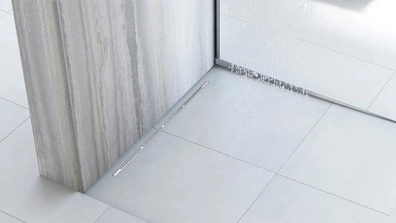LINEAR DRAIN REA FILO 800 WHITE