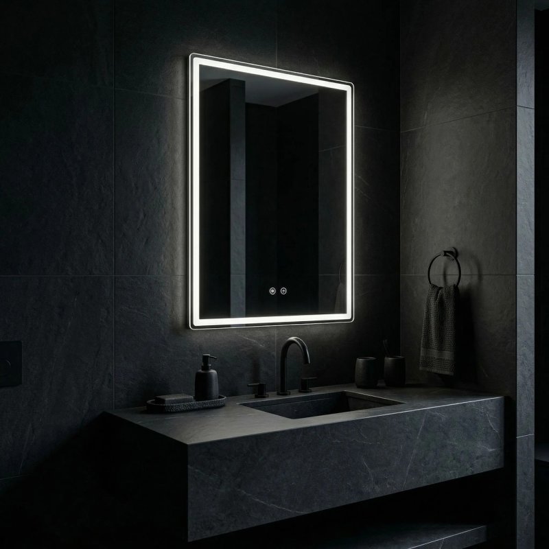 Mirror Rea Marlo 80X60 Led Transparent