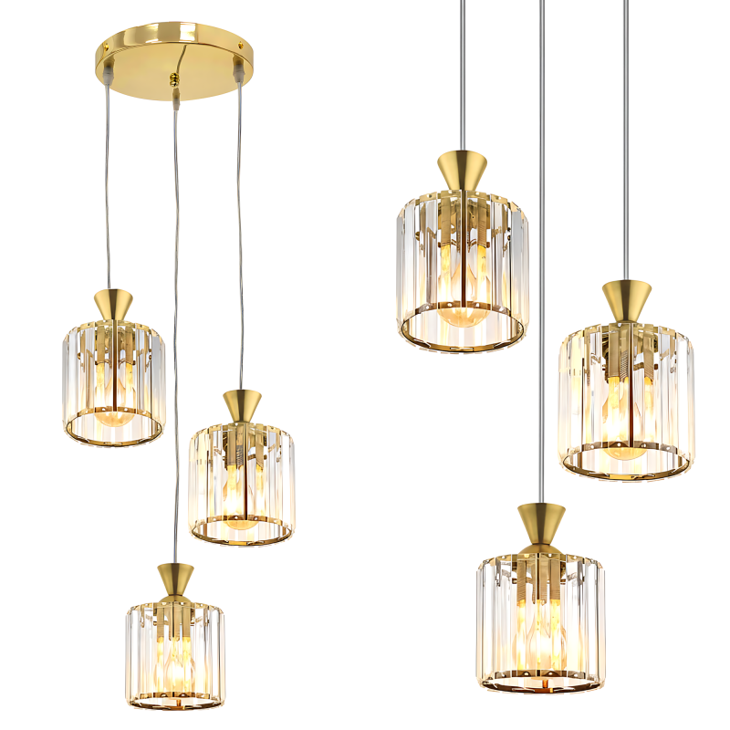PENDANT CEILING LAMP TOOLIGHT EBT026-3CP GOLD