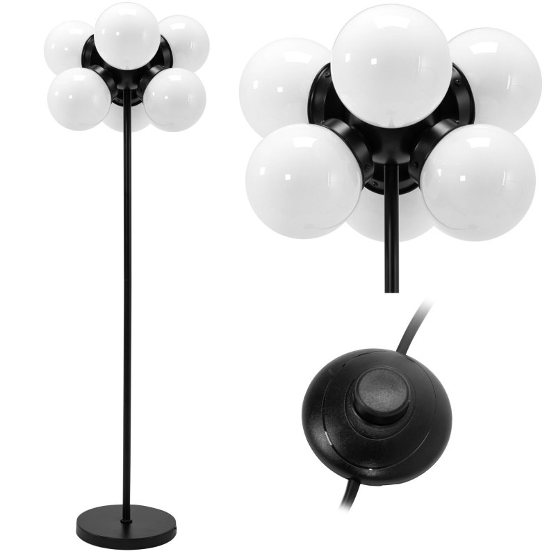 Floor Lamp Living Room Toolight APP905-6F Loft Balls 6-light points E27 40x127,5cm