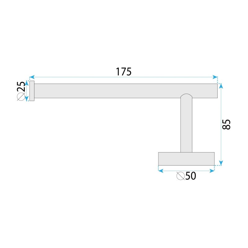 TOILET PAPER HOLDER REA 6611 MODERN BRUSH STEEL