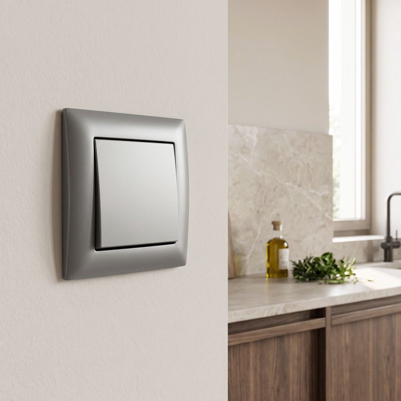 Toolight Single Switch Oste Jnh006-w Grey