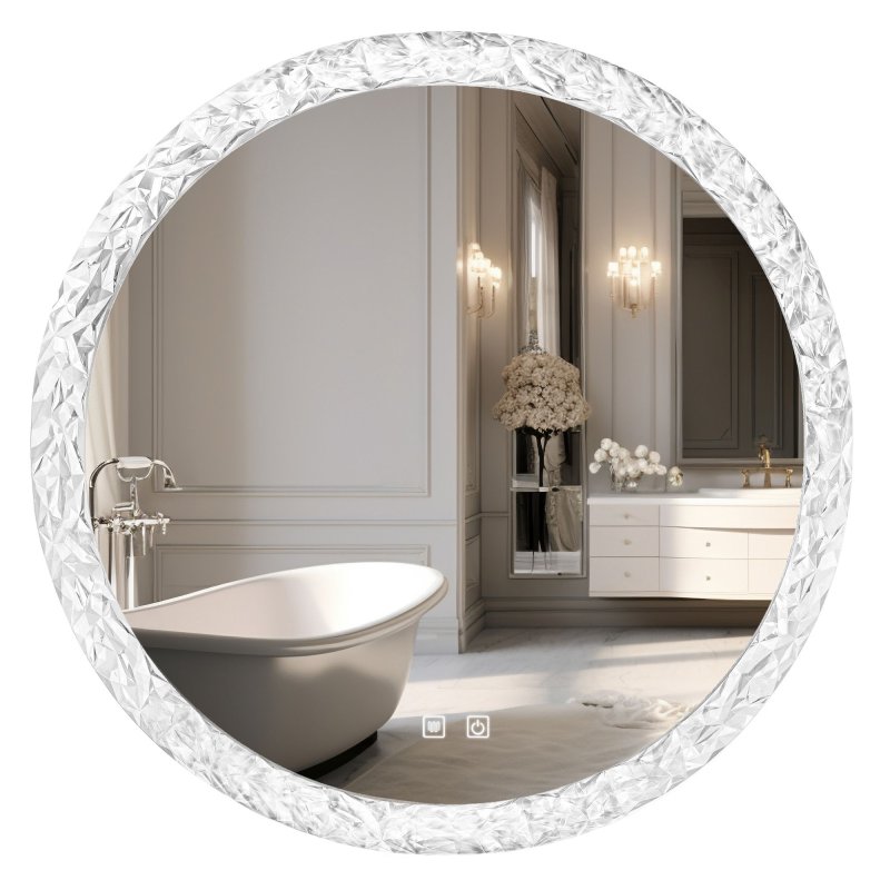 MIRROR REA LED 107 60X60CM TRANSPARENT