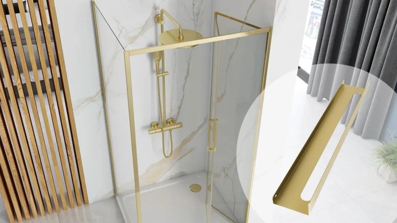 Bathroom Shelf Sf02 60Cm Brushed Gold