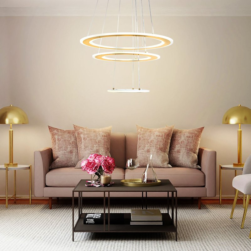CEILING LAMP CHANDELIER TOOLIGHT LED G041-3CP BRUSH GOLD