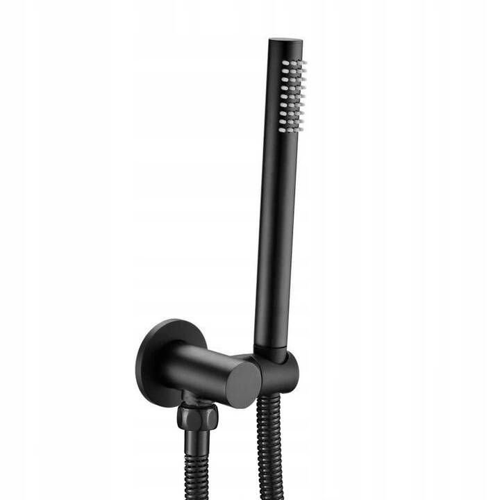 Concealed Shower Set with shower spout REA Lungo Black + Box
