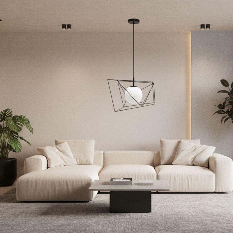 Pendant Lamp TOOLIGHT APP1022-1CP Black 1-light point E27 34x34x26-106cm