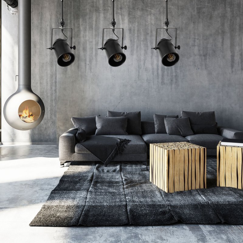 Pendant Lamp TOOLIGHT APP487-3C SPOT 3 Black 3-light points E27 10,5x70x38cm