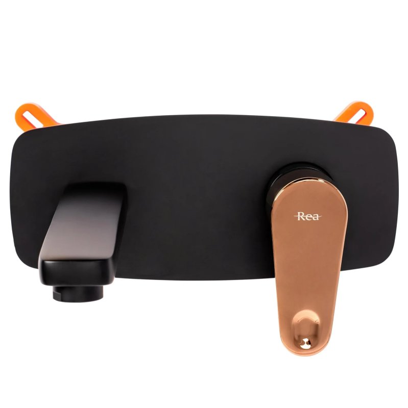 Concealed Basin Faucet REA Mild Black Rose Gold + Box