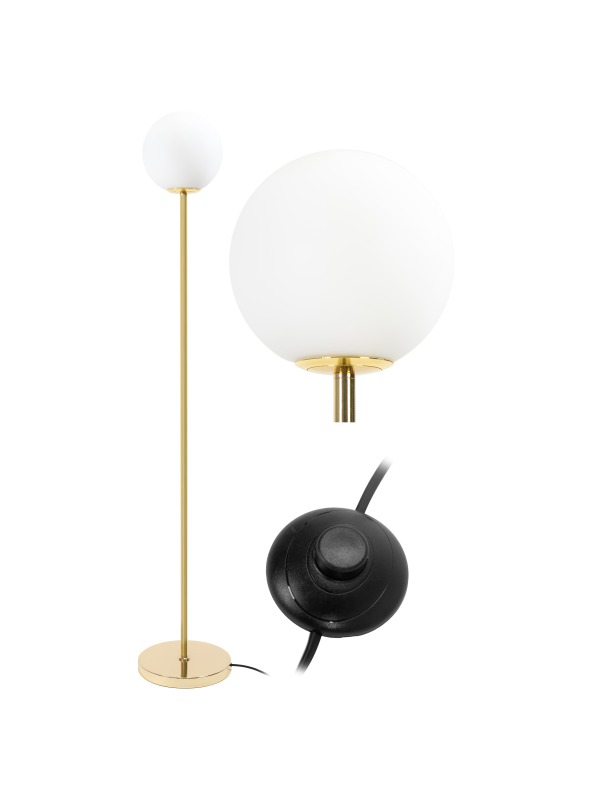 Floor Lamp Living Room Toolight APP926-1F Gold Balls 1-light point E27 25x25x160cm
