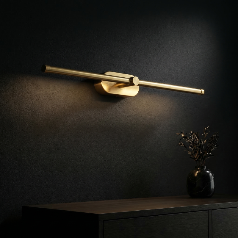 WALL LAMP REA APP1893-1W 60 CM BRUSH GOLD