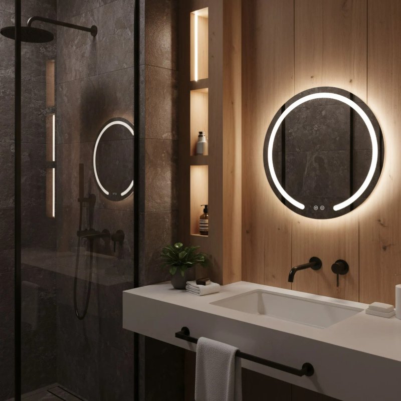 MIRROR REA MODERN 50 LED TRANSPARENT