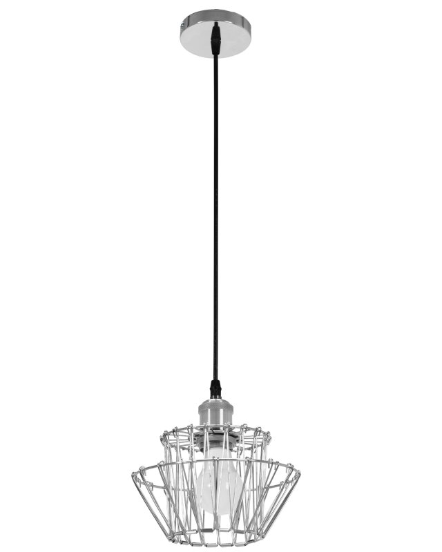 Pendant Lamp TOOLIGHT APP943-1CP KIT Chrome 1-light point E27 20x20x17-97cm