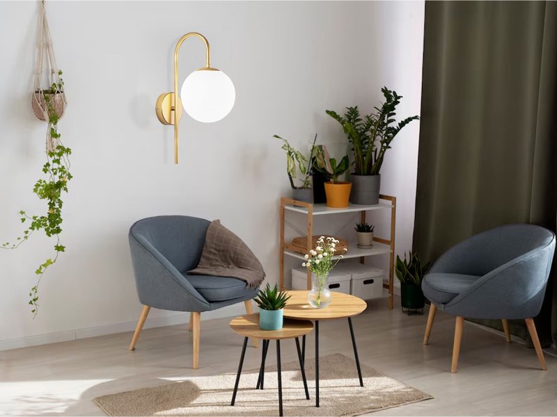 WALL LAMP TOOLIGHT G091-1W GOLD WHITE