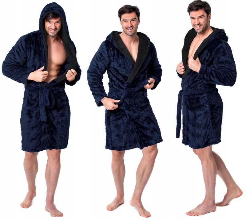 BATHROBE TUTUMI JORDAN MEN DARK BLUE
