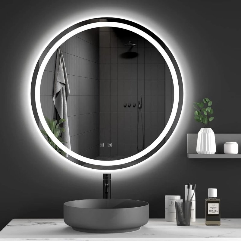 Mirror LED 70cm BAS 2x68,5x68,5cm