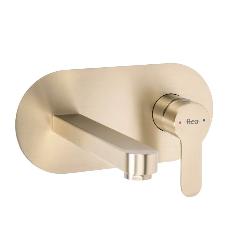 Concealed Washbasin Tap Rea Arcos Brush Gold