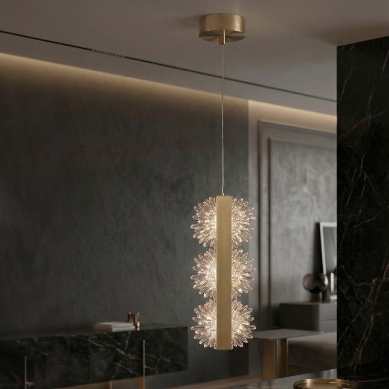 CEILING LAMP CHANDELIER REA G150-3CP GOLD BRUSH GOLD