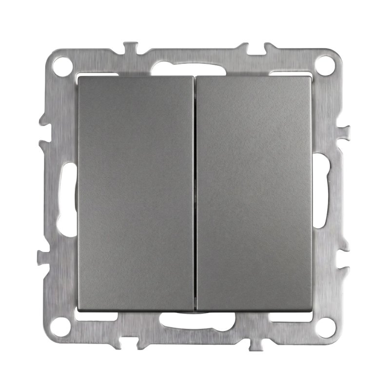 Toolight Double Switch Oste Jnh007-w Grey