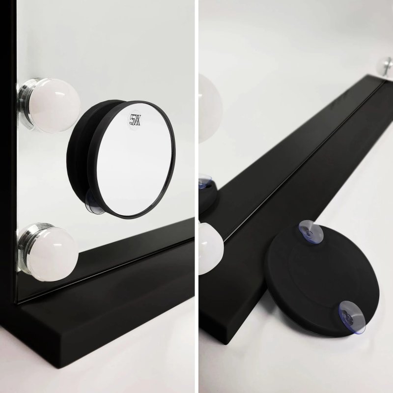 Mirror Rea Hollywood Led Black