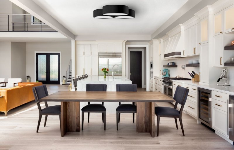 Ceiling Lamp Chandelier TOOLIGHT APP878-C Triangle Black 40cm 6-light points E27 49x46x8Cm