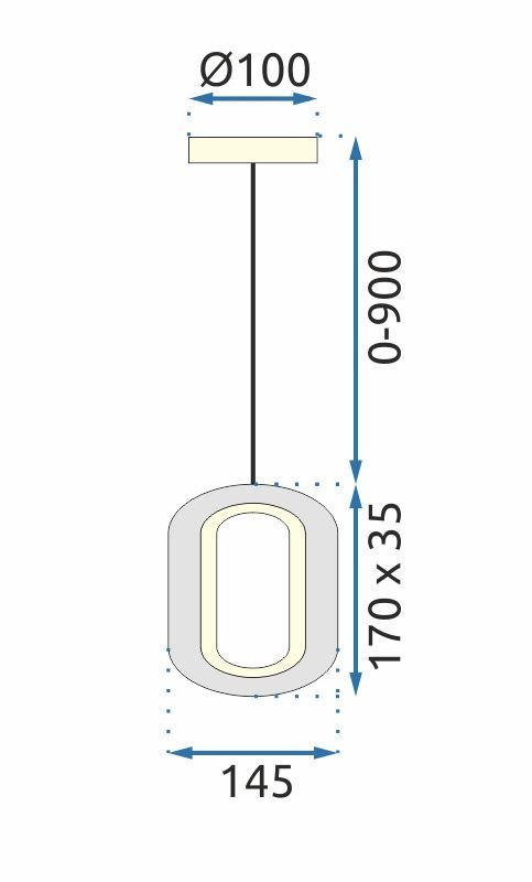 CEILING LAMP CHANDELIER TOOLIGHT LED G114-1CP GOLD