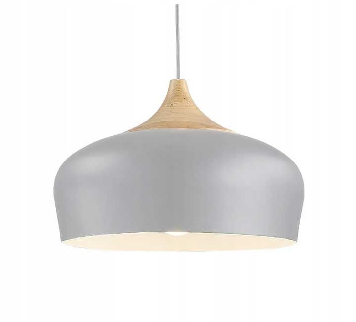 Pendant Lamp TOOLIGHT APP183-1CP BARI White Brown Metal E27