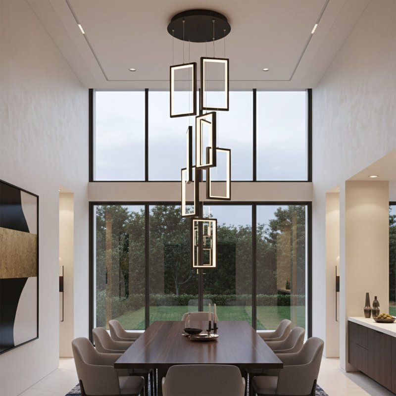 PENDANT CEILING LAMP TOOLIGHT LHJ089-7CP BLACK WHITE