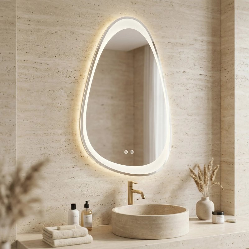 Mirror Rea Art 90X50 Led Transparent