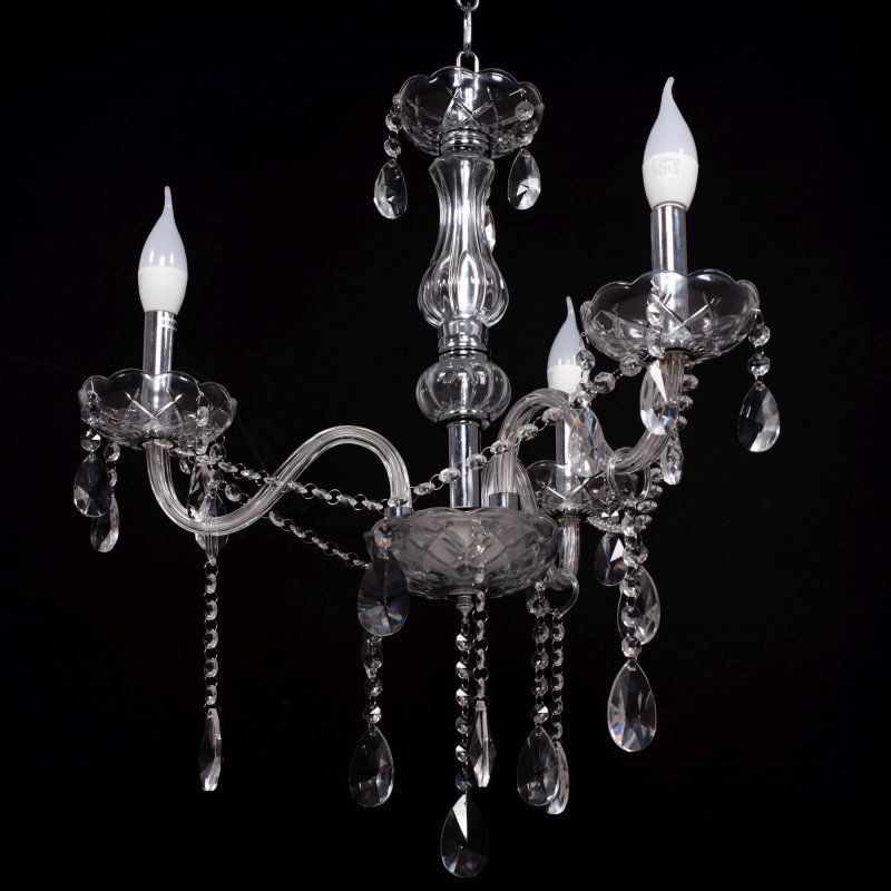 Chandelier Toolight 300752 Crystal Chrome 3-light points E14 60x60x58cm