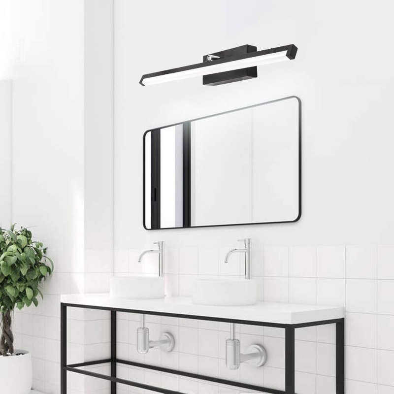 Bathroom Wall LED Light TOOLIGHT APP373-1W Black 12W 50cm