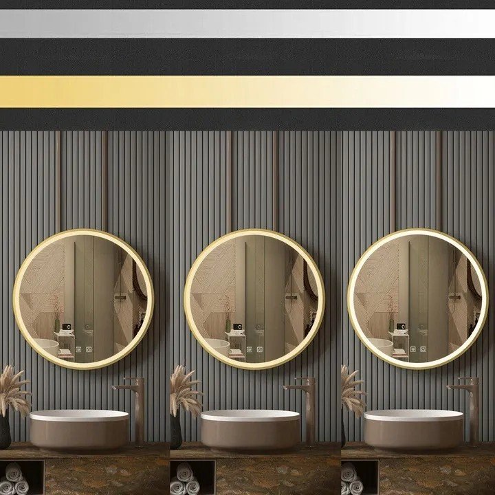 Bathroom LED Mirror REA MMJ 60cm Brushed Rose Gold