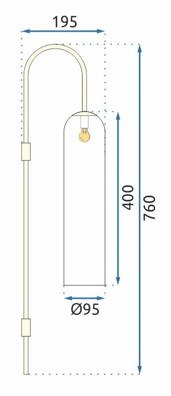Wall Light Toolight APP664-1W E27 gold