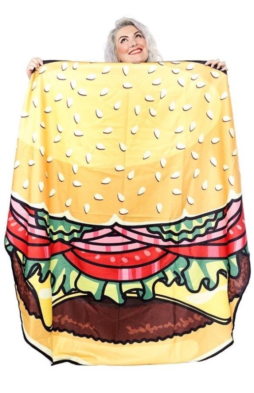 Beach towel Hamburger 150 cm
