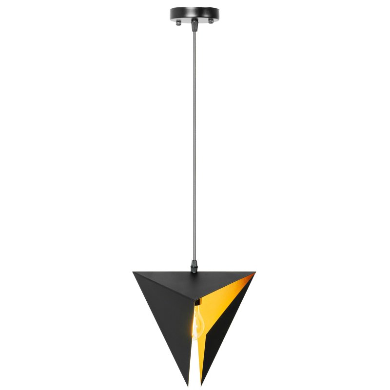 Pendant Lamp TOOLIGHT APP253-1CP Geometric Triangle Black 1-light point E27 17,5x17,5x25cm