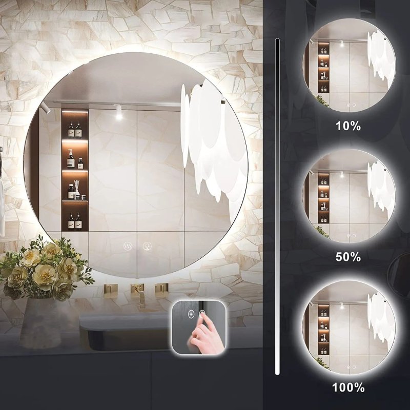 Bathroom LED Mirror REA HZJ 90cm