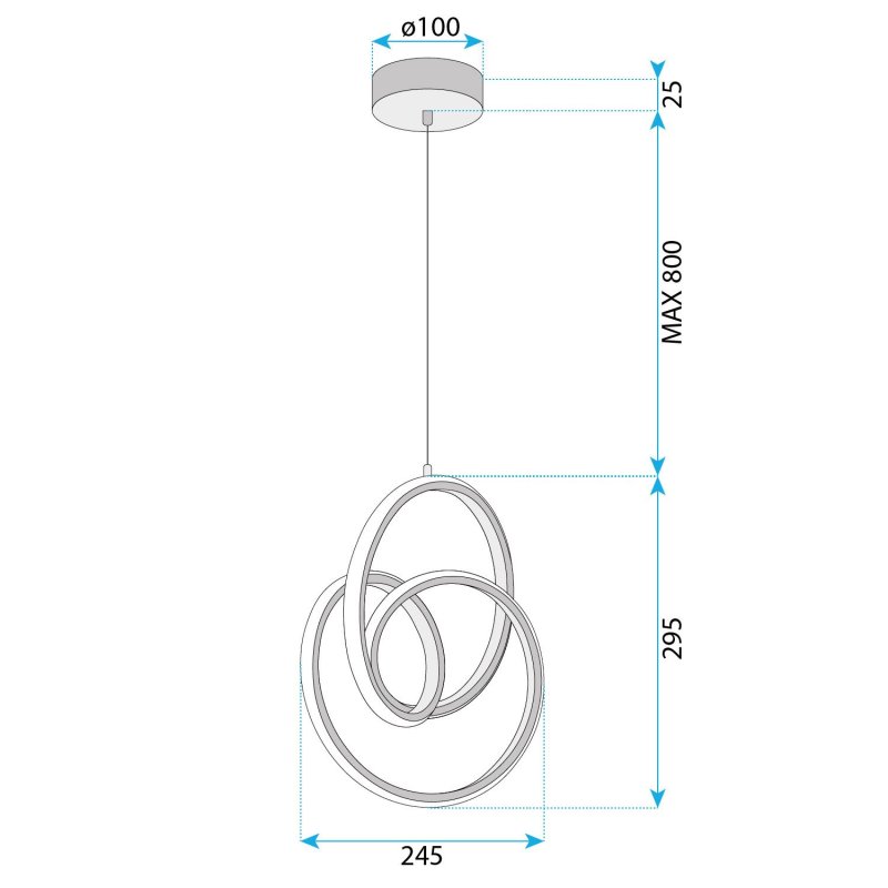 CEILING LAMP CHANDELIER TOOLIGHT G076-1CP GOLD