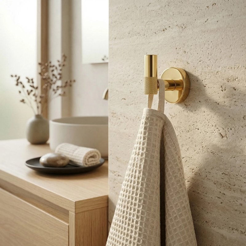 Bathroom Hanger Rea 6606 Modern Gold