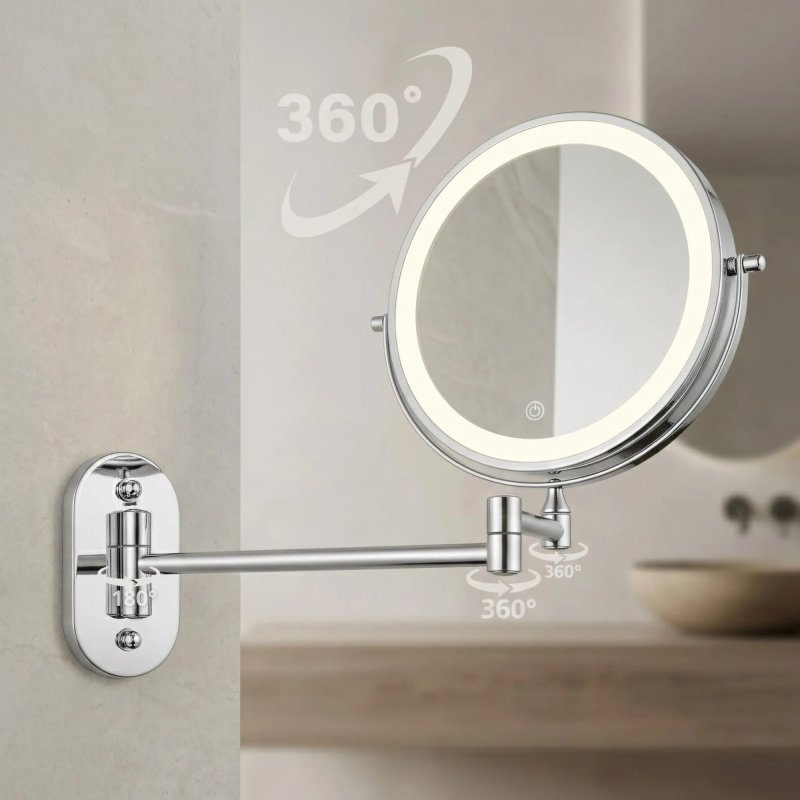 MIRROR REA GLOW CHROME LED