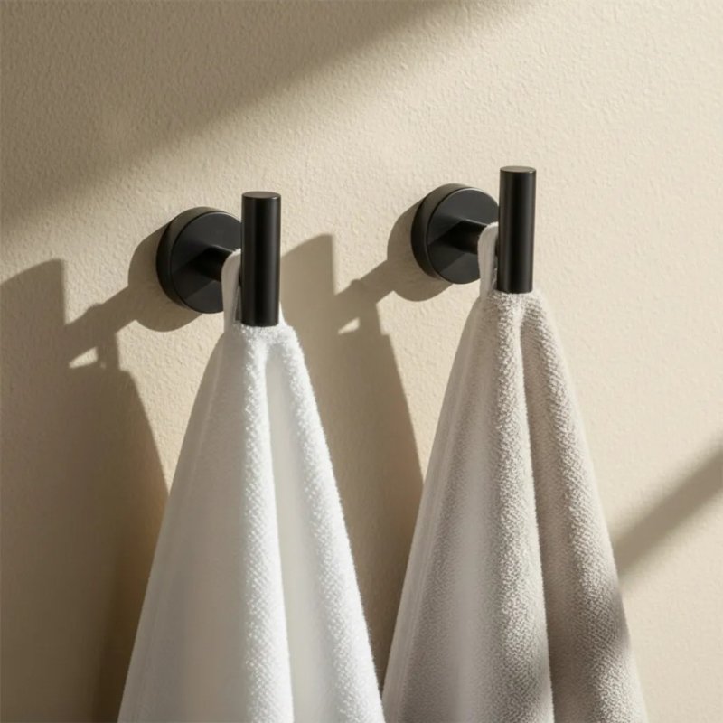BATHROOM HOOK SET REA ARI BLACK 4 PIECES