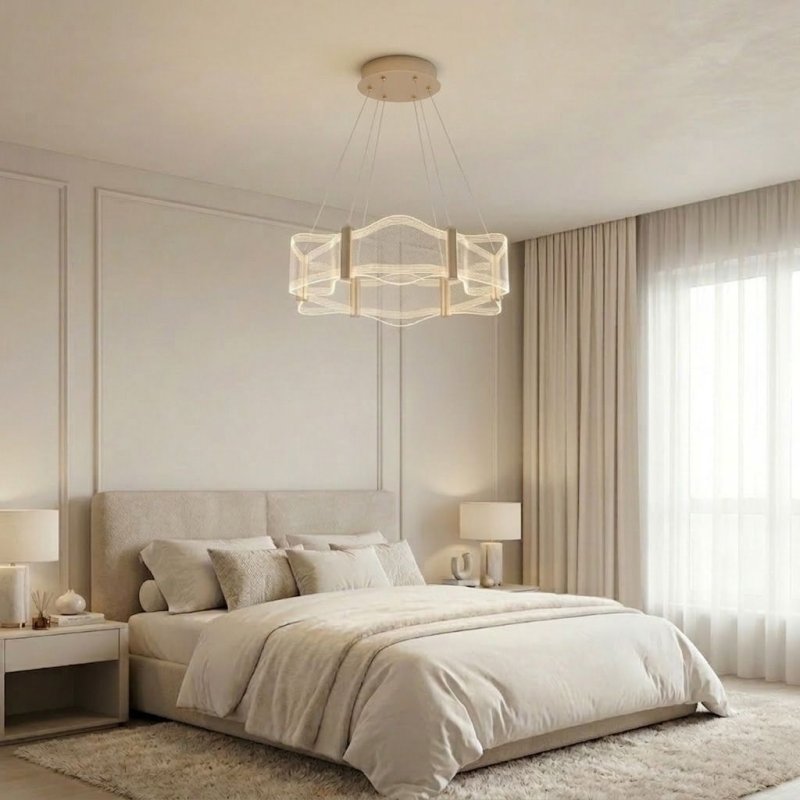 CEILING LAMP CHANDELIER REA G151-CP GOLD 60CM
